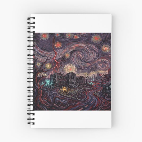Item preview, The Upside Down Starry Night Hawkins designed and sold by Bad-Decisions-Designs.