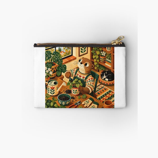 Item preview, Wall Art - Postcard - T-shirt: Cozy Otter Plant Lover designed and sold by ForeverPrintsOK.