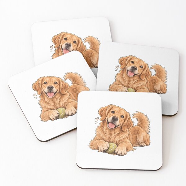 Item preview, Cute Golden Retriever Cartoon – Dog Lover Design designed and sold by BerlyArts.