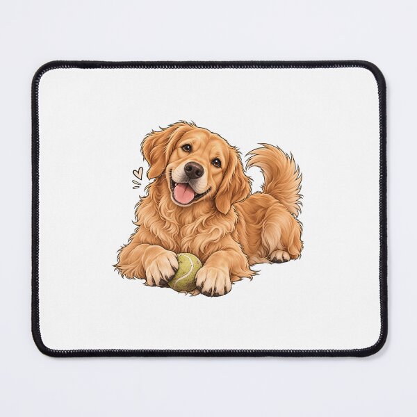 Item preview, Cute Golden Retriever Cartoon – Dog Lover Design designed and sold by BerlyArts.