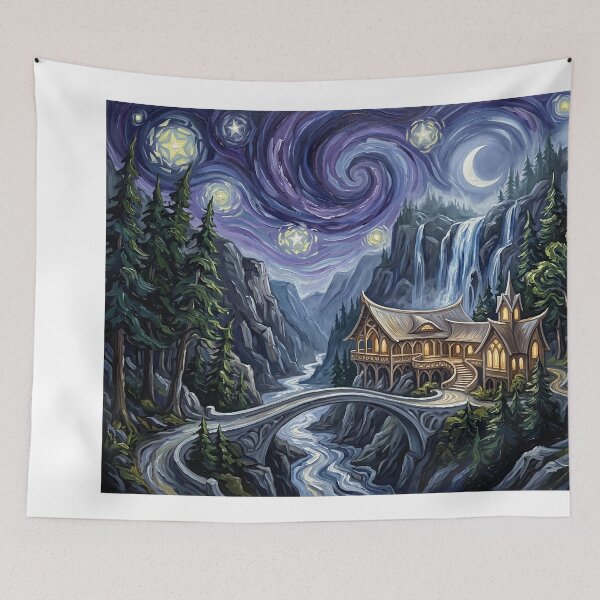 Item preview, The Valley Of Imladris Starry Night designed and sold by Bad-Decisions-Designs.