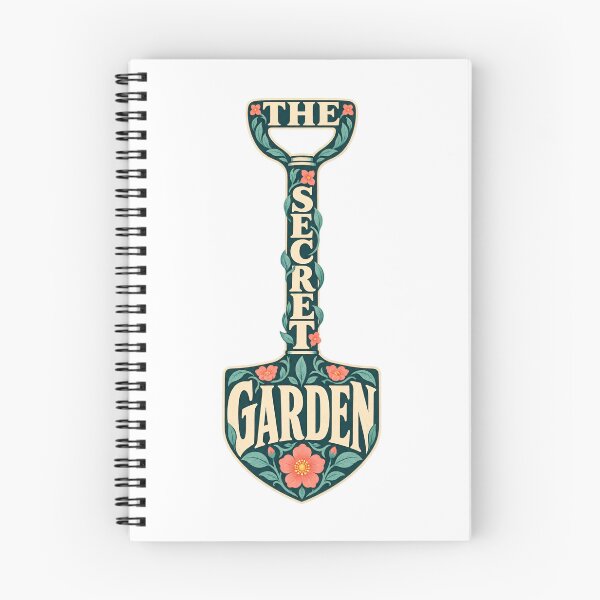 Item preview, The Secret Garden – Flowered Garden Spade designed and sold by Fenay Designs.