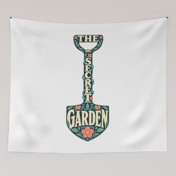 Item preview, The Secret Garden – Flowered Garden Spade designed and sold by Fenay Designs.