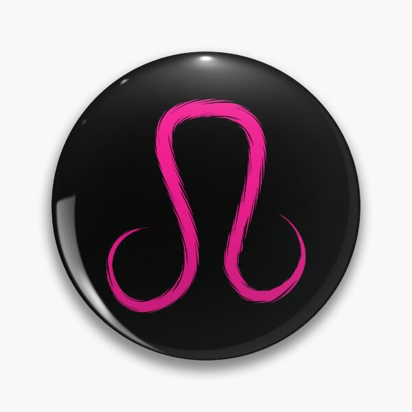 Item preview, Hot Pink Leo Lion Zodiac Symbol Design designed and sold by pattern-archive.