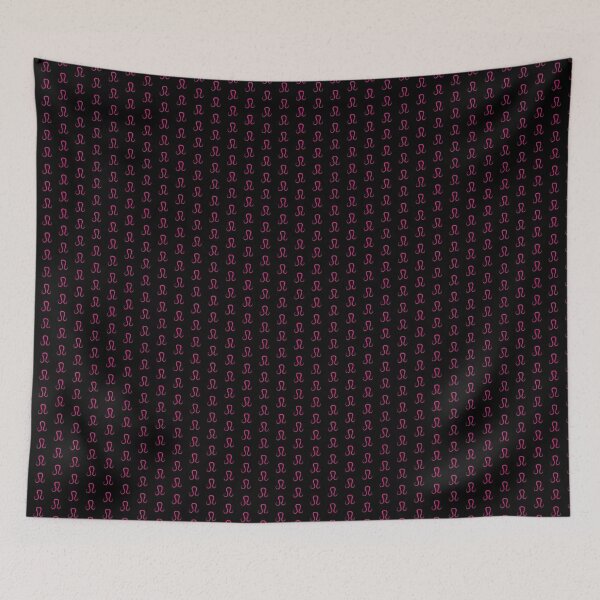 Item preview, Hot Pink Leo Lion Zodiac Symbol Design designed and sold by pattern-archive.
