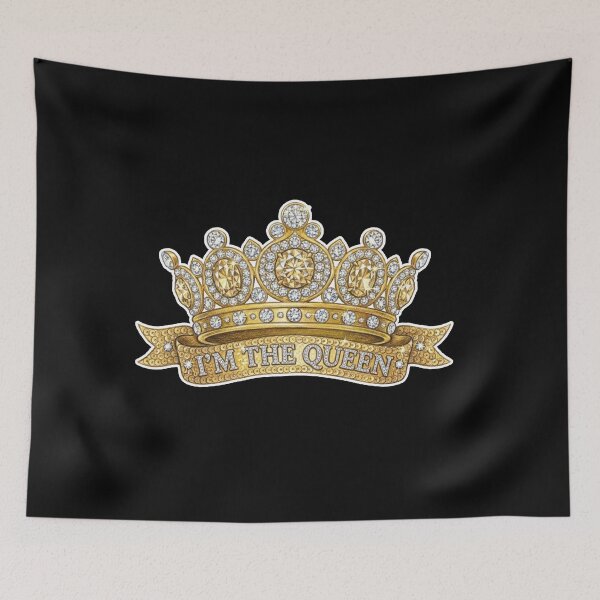 Item preview, Gold Crown I'm The Queen Sparkle Diamond Design designed and sold by MaRCAStro.
