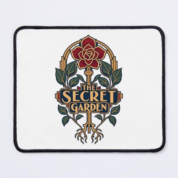Item preview, The Secret Garden – Art Deco Rose Key Emblem designed and sold by Fenay Designs.