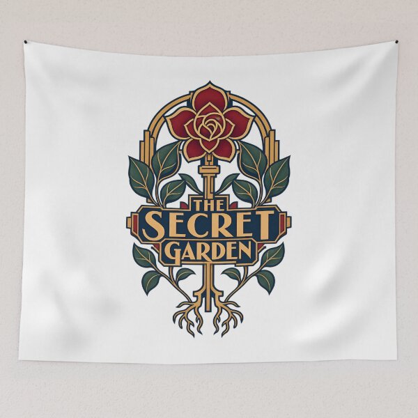 Item preview, The Secret Garden – Art Deco Rose Key Emblem designed and sold by Fenay Designs.