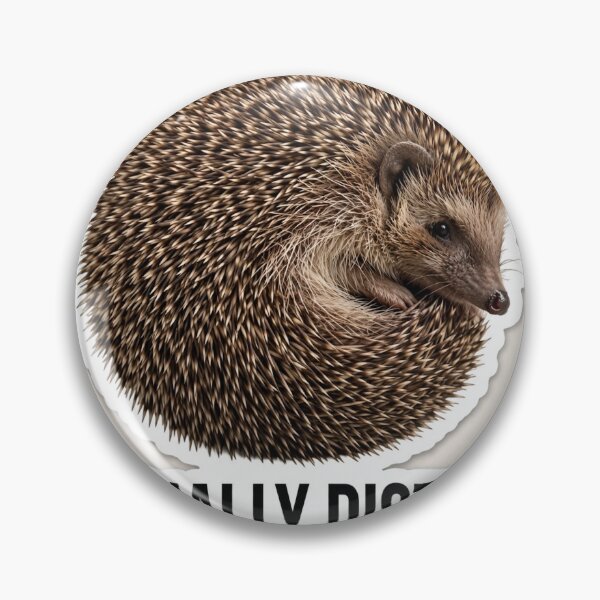 Item preview, Socially Distant — Funny Hedgehog Sticker designed and sold by SniffGiggle.