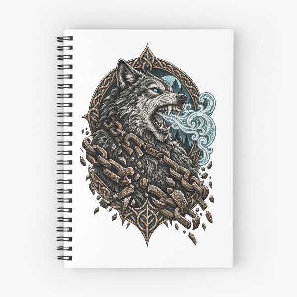 Item preview, Fenrir Unbound - Chained Norse Wolf designed and sold by AcruxUltra.