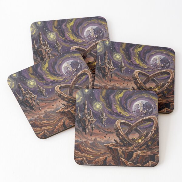 Item preview, Titan Starry Night Alien Landscape designed and sold by Bad-Decisions-Designs.