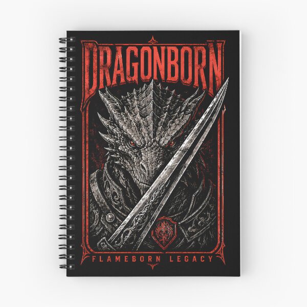 Item preview, Dragonborn Flameborn Legacy | Camiseta gráfica de guerrero fantástico designed and sold by Overlord Kingdom.