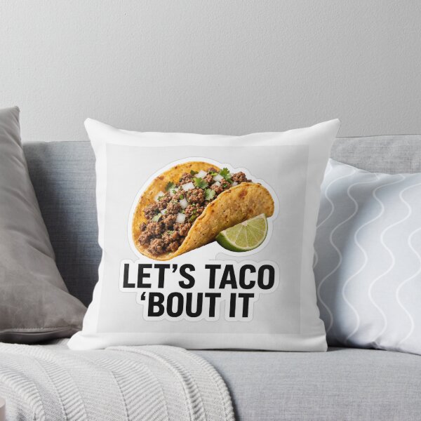 Item preview, Let's Taco 'Bout It — Funny Taco Sticker designed and sold by SniffGiggle.