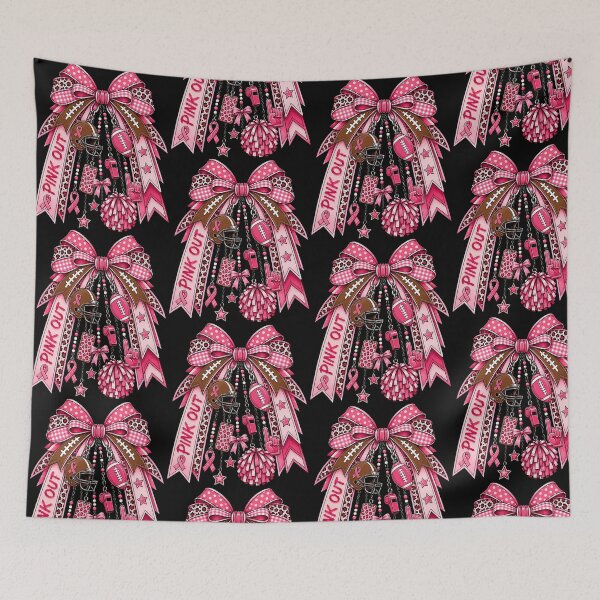 Item preview, Pink Out Football Breast Cancer Awareness Women Moms designed and sold by OddPopARt.