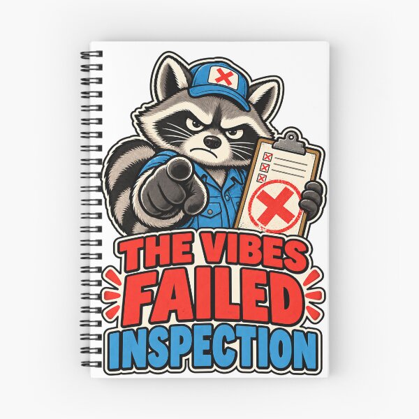 Item preview, The Vibes Failed Inspection - Funny Raccoon designed and sold by about-that.