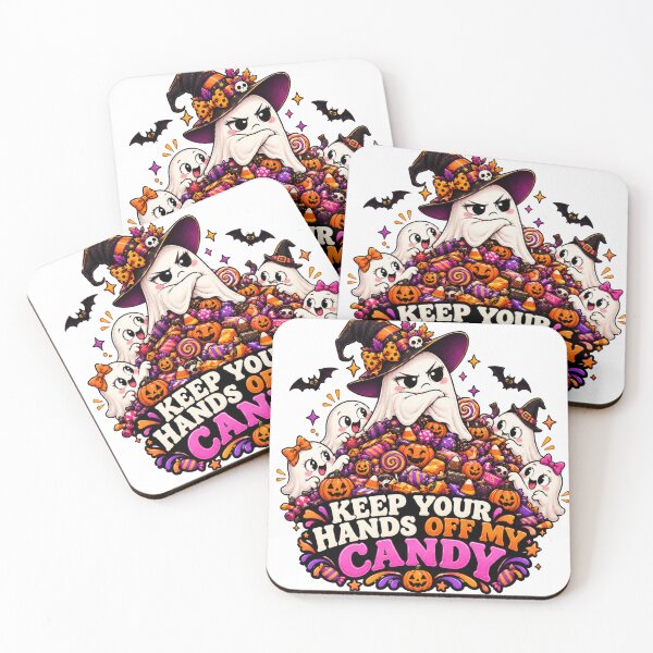 Item preview, Funny Halloween Candy Ghost – Keep Your Hands Off My Candy designed and sold by Pixanova.