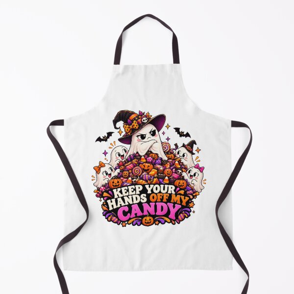 Item preview, Funny Halloween Candy Ghost – Keep Your Hands Off My Candy designed and sold by Pixanova.