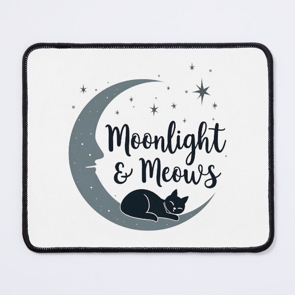 Item preview, Moonlight and Meows cute cat halloween designed and sold by Panya-Design.