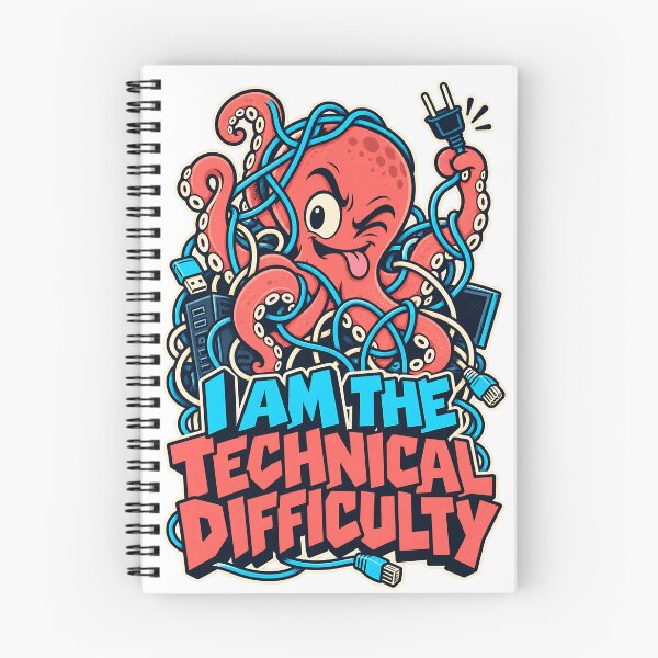 Item preview, I Am the Technical Difficulty - Funny Octopus designed and sold by about-that.