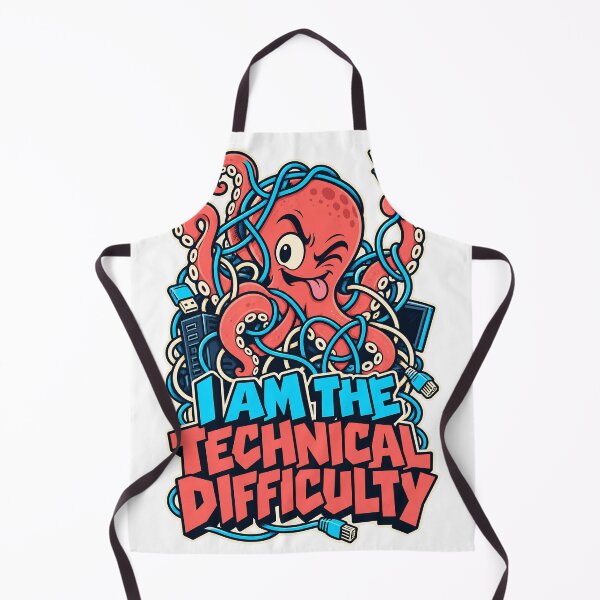 Item preview, I Am the Technical Difficulty - Funny Octopus designed and sold by about-that.