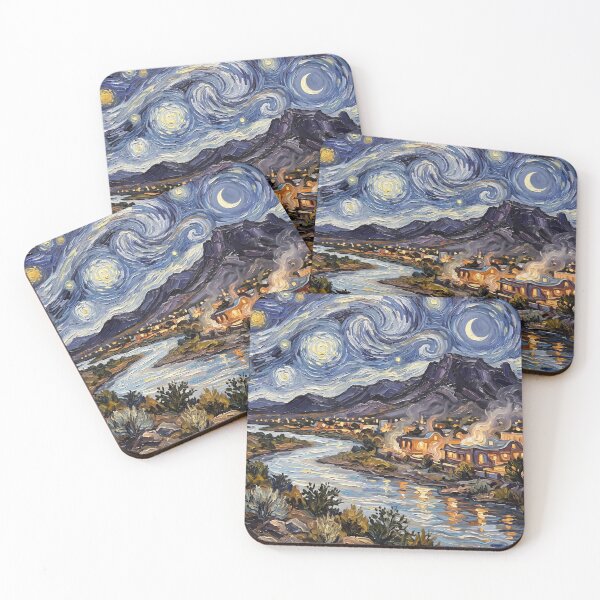 Item preview, Truth Or Consequences Starry Night New Mexico designed and sold by Bad-Decisions-Designs.
