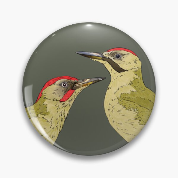 Item preview, Iberian Green Woodpecker designed and sold by Luzeilustración.