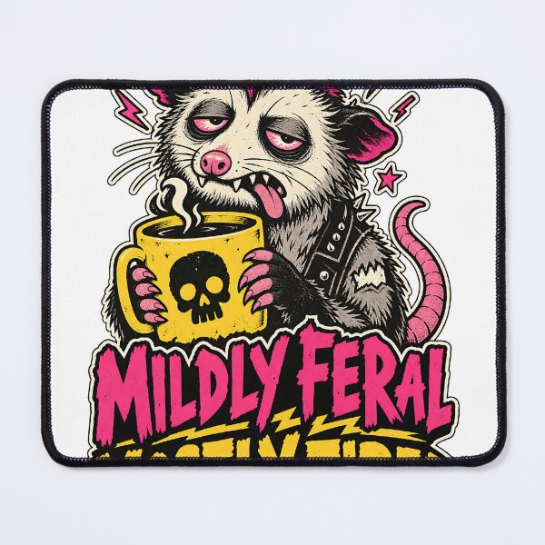 Item preview, Mildly Feral Mostly Tired - Funny Opossum designed and sold by about-that.