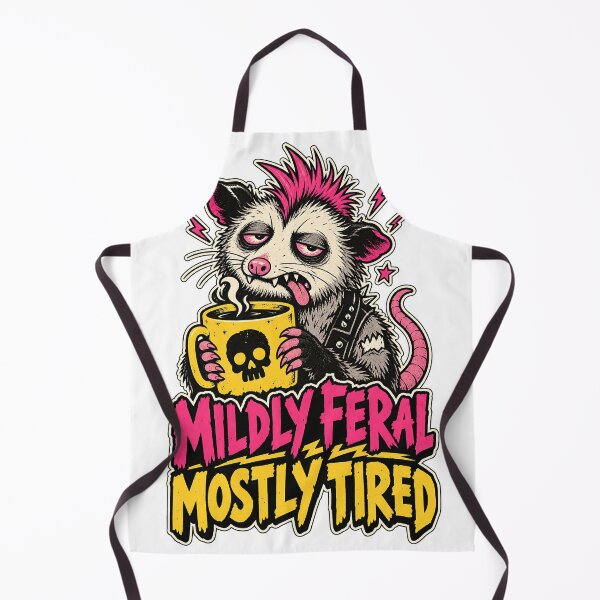 Item preview, Mildly Feral Mostly Tired - Funny Opossum designed and sold by about-that.