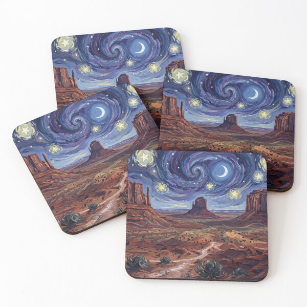 Item preview, Monument Valley Starry Night Desert designed and sold by Bad-Decisions-Designs.