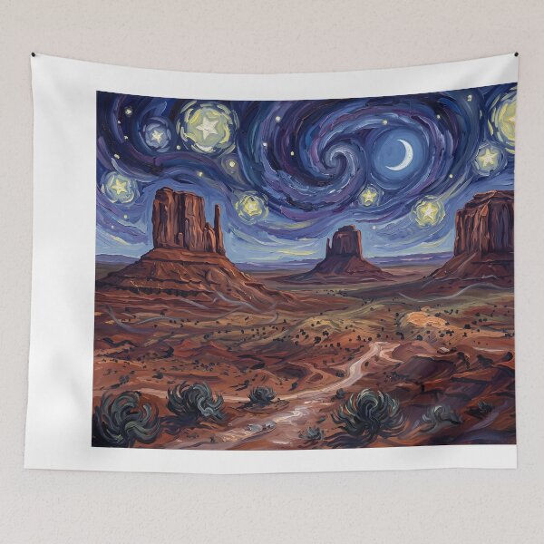 Item preview, Monument Valley Starry Night Desert designed and sold by Bad-Decisions-Designs.