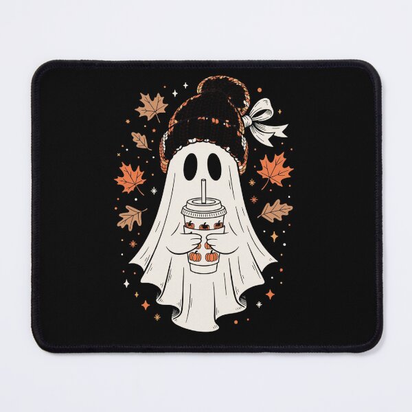 Item preview, cozy autumn pumpkin witch illustration with hat and leaves fall cozy vibes designed and sold by DariaOltes.