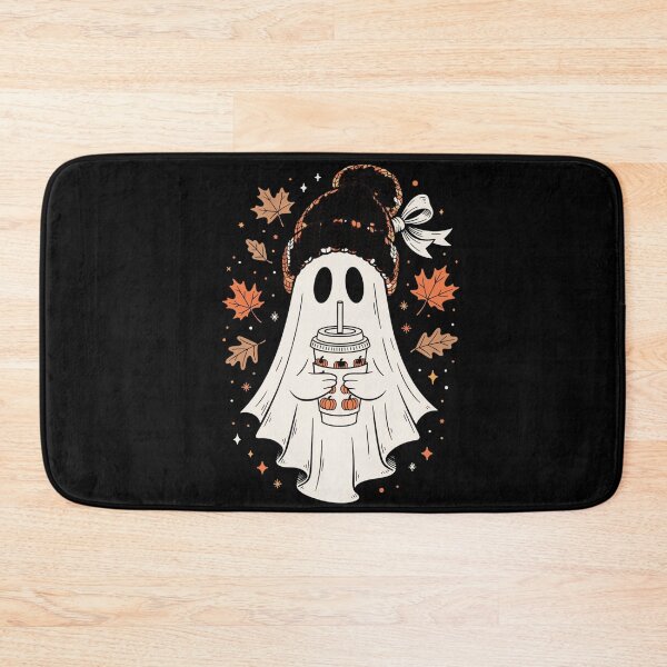 Item preview, cozy autumn pumpkin witch illustration with hat and leaves fall cozy vibes designed and sold by DariaOltes.