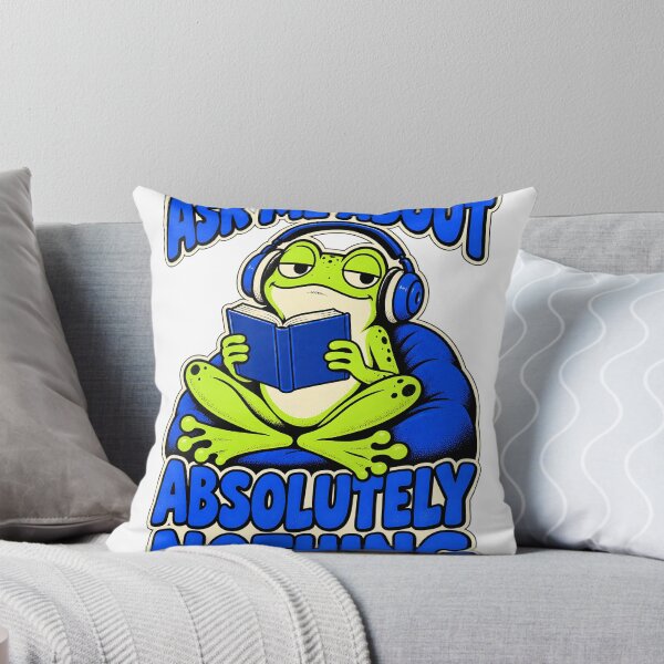 Item preview, Ask Me About Absolutely Nothing - Funny Frog designed and sold by about-that.