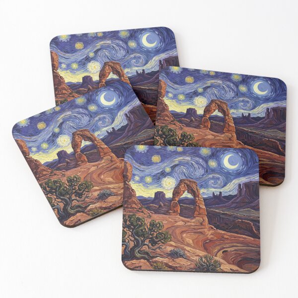 Item preview, Arches National Park Starry Night Delicate Arch designed and sold by Bad-Decisions-Designs.