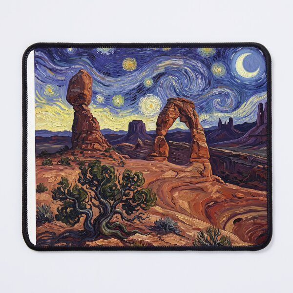 Item preview, Arches National Park Starry Night Delicate Arch designed and sold by Bad-Decisions-Designs.