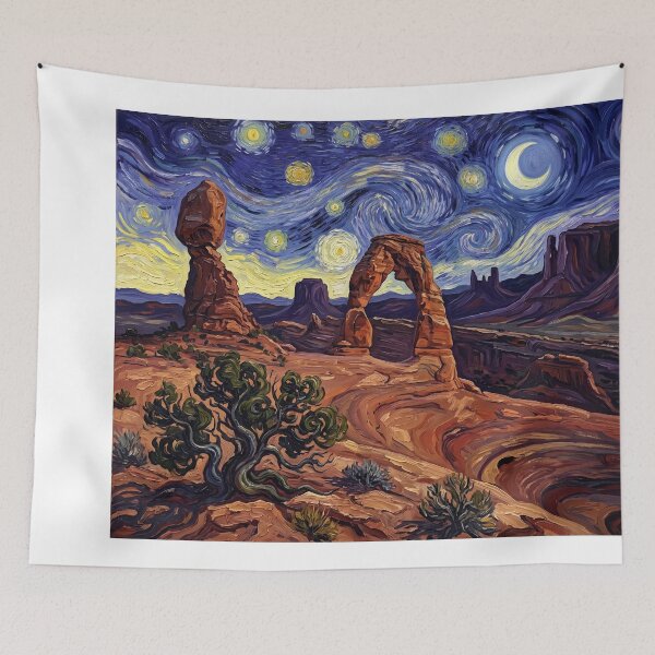 Item preview, Arches National Park Starry Night Delicate Arch designed and sold by Bad-Decisions-Designs.
