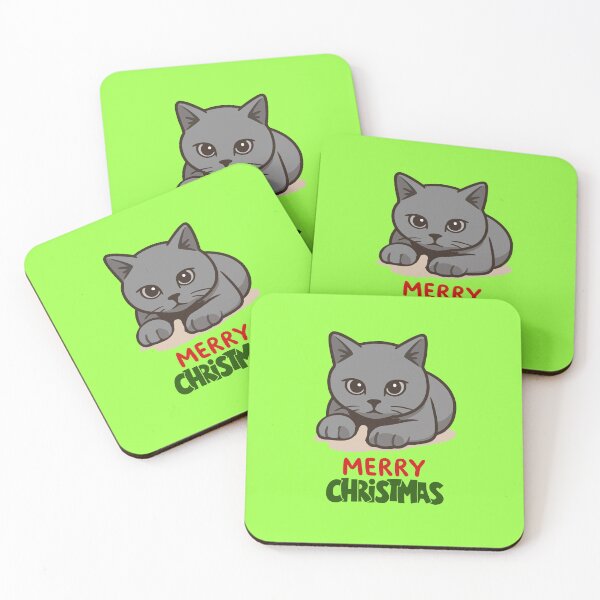 Item preview, Cute British Shorthair Merry Christmas Holiday Art designed and sold by stormk10.