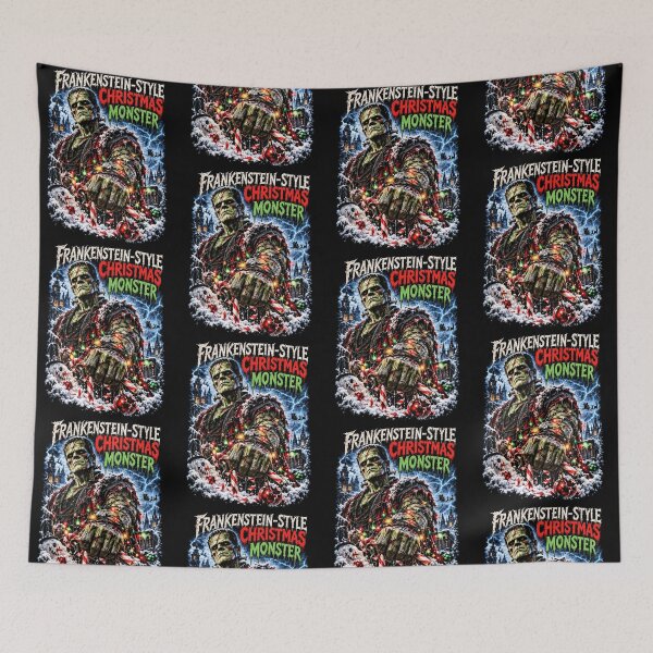 Item preview, Frankenstein Style Christmas Monster Horror Holiday designed and sold by cerima.