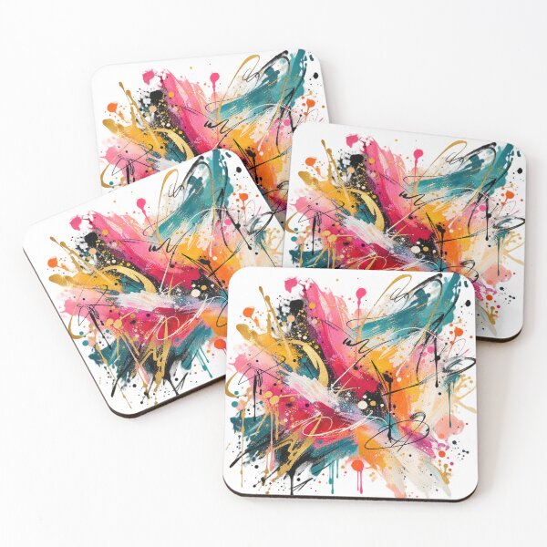 Item preview, Colorful Abstract Expression – Vibrant Cosmic Chaos designed and sold by ZYVARENNE.