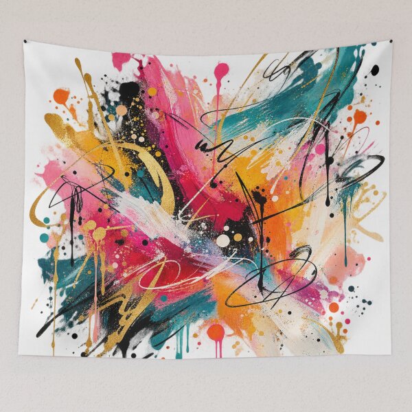 Item preview, Colorful Abstract Expression – Vibrant Cosmic Chaos designed and sold by ZYVARENNE.