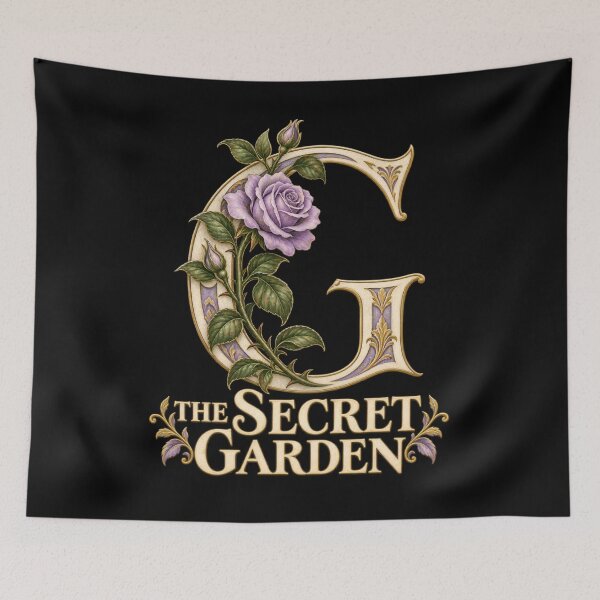 Item preview, The Secret Garden – Lavender Rose Letter G designed and sold by Fenay Designs.