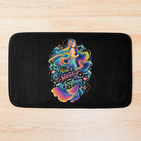 Item preview, Born of Stardust and Seafoam — Rainbow Mermaid designed and sold by digijob.