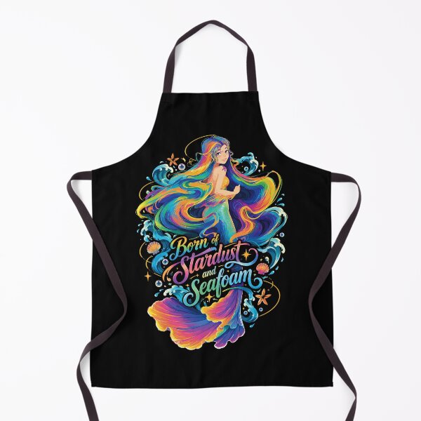 Item preview, Born of Stardust and Seafoam — Rainbow Mermaid designed and sold by digijob.