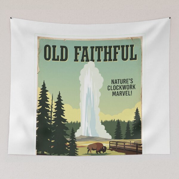 Item preview, Old Faithful Nature's Clockwork Marvel designed and sold by Bad-Decisions-Designs.