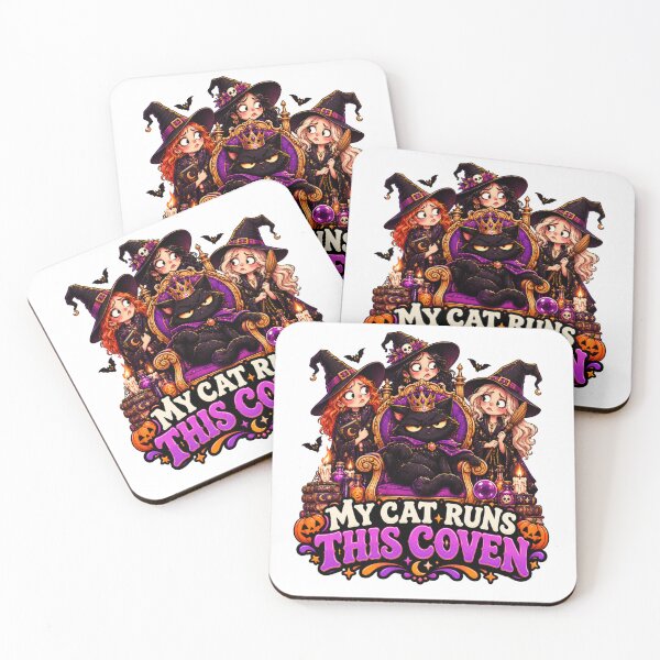 Item preview, Funny Halloween Cat Witch – My Cat Runs This Coven designed and sold by Pixanova.