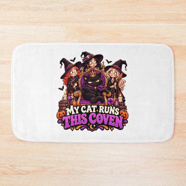 Item preview, Funny Halloween Cat Witch – My Cat Runs This Coven designed and sold by Pixanova.