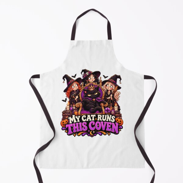Item preview, Funny Halloween Cat Witch – My Cat Runs This Coven designed and sold by Pixanova.