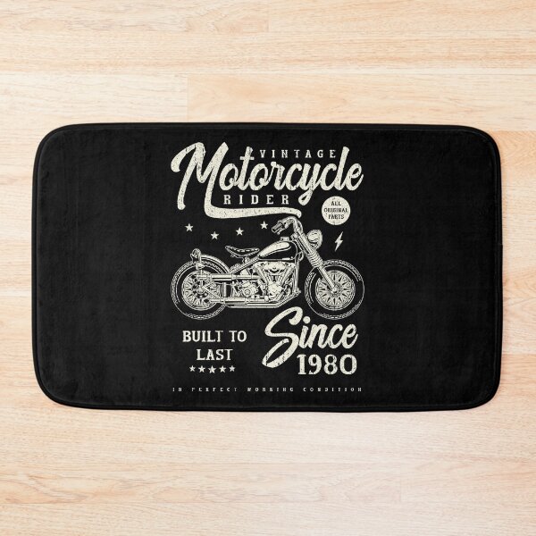 Item preview, Vintage Motorcycle Bikers Motorbike Birthday 1980 designed and sold by JRRTs.