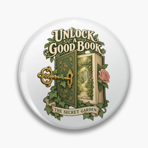 Item preview, The Secret Garden – Unlock a Good Book designed and sold by Fenay Designs.