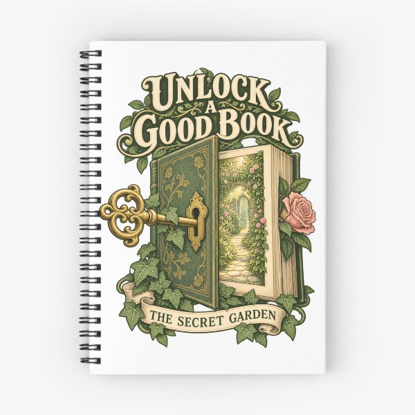 Item preview, The Secret Garden – Unlock a Good Book designed and sold by Fenay Designs.